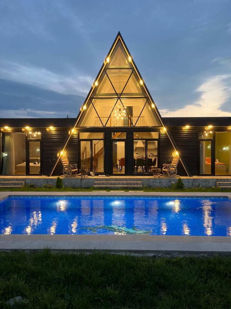 Qafqaz Mountside Chalet Gabala Exterior foto