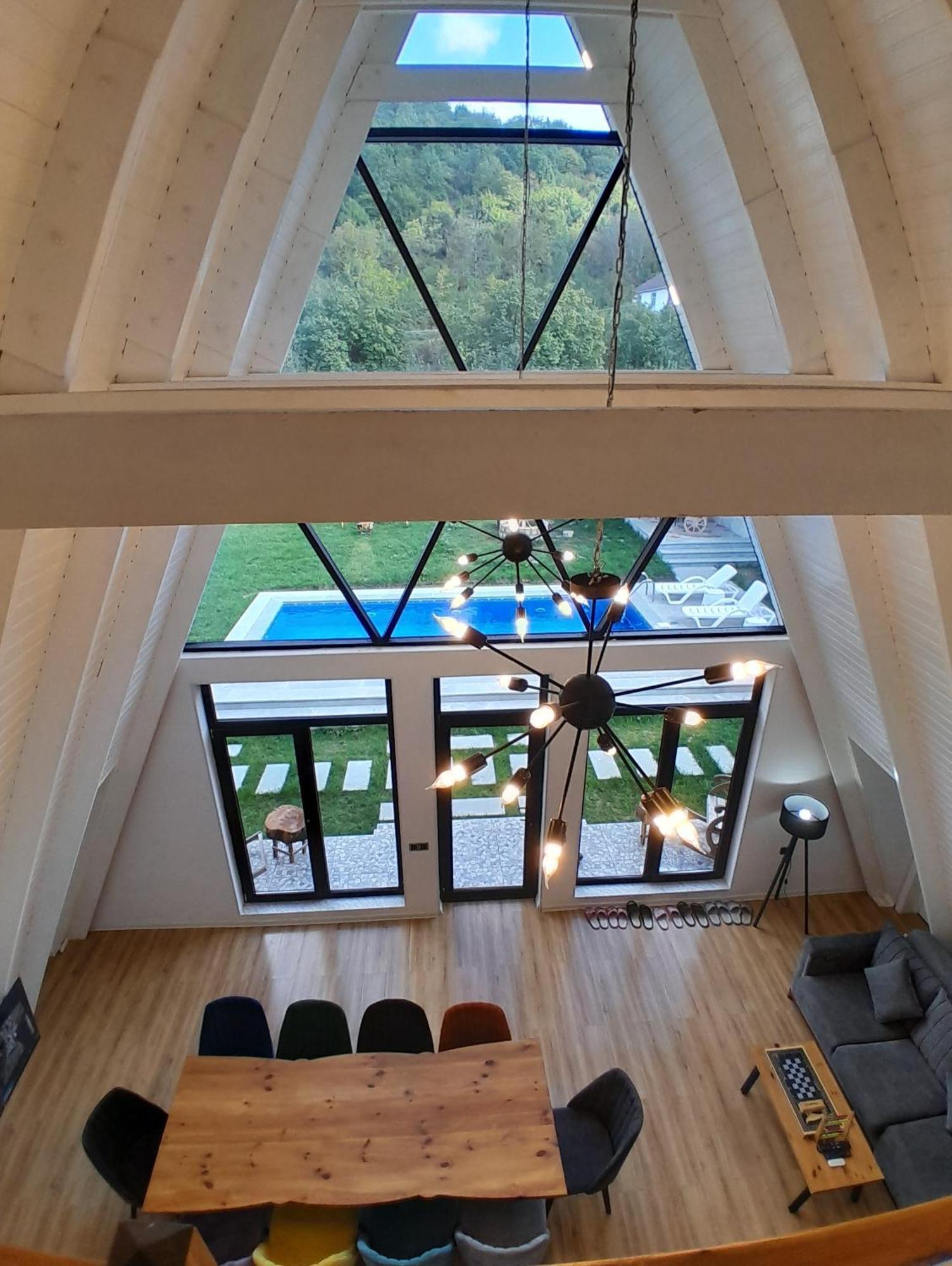 Qafqaz Mountside Chalet Gabala Exterior foto